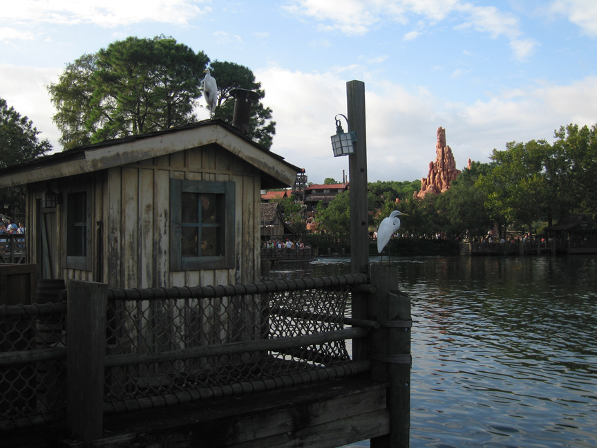 Tom Sawyer's island is in the background!
