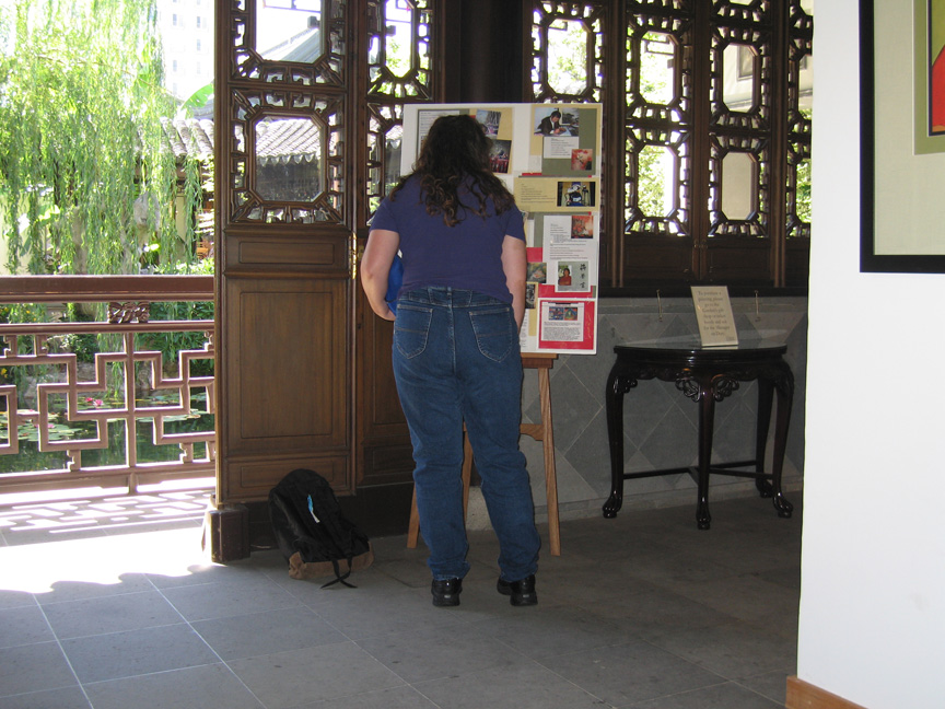 The Portland Classical Chinese Garden has ornate wood carvings!