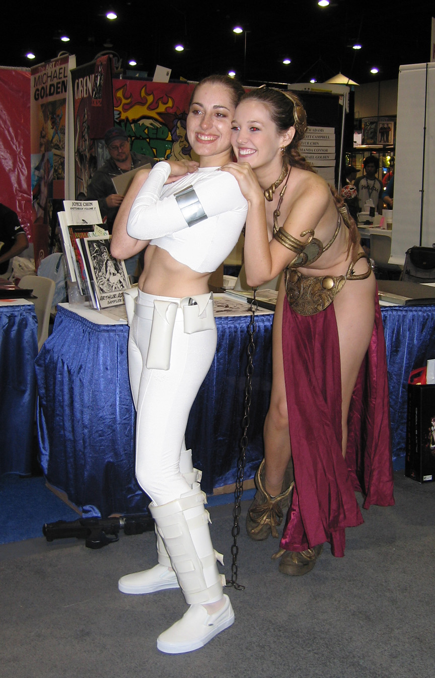 Princess Leia and slave girl Princess Leia!